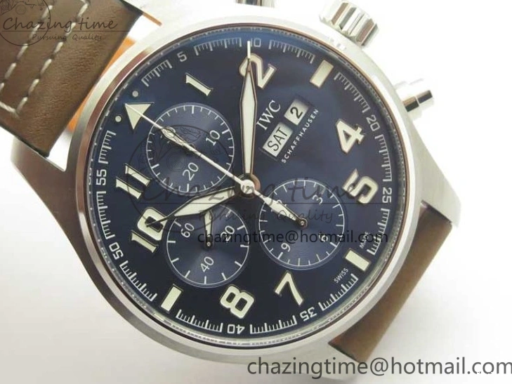 MIROTIME 0305 Pilot Chrono 377721 “Le Petit Prince” SS ZF 1:1 Best Edition on Brown Leather Strap A Snug 7180